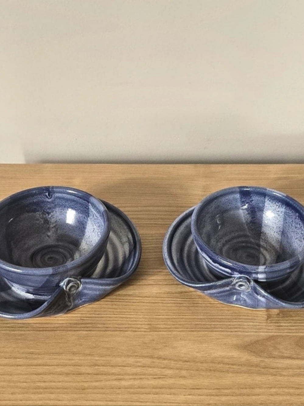 Chip And Dip Ceramic Pottery Set Two
